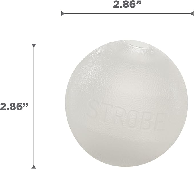 Outward Hound by Planet Dog Strobe Ball Glo Light Up LED Ball Dog Toy