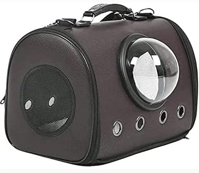 OLOTU Pet Backpack Soft Side Pet Carrier, Airline-Approved Ventilate Transparent Capsule Cat Carrier, Lightweight Portable Cat Backpack Carrier Spacious