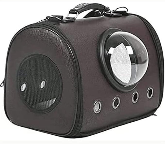 OLOTU Pet Backpack Soft Side Pet Carrier, Airline-Approved Ventilate Transparent Capsule Cat Carrier, Lightweight Portable Cat Backpack Carrier Spacious