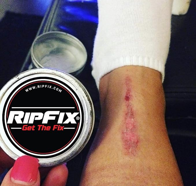 RipFix Hand Repair Balm for Dry Cracked Hands, Hand Salve for Gymnastics and Rock Climbers, Rip Fix Climbing Salve for Men and Women, Premium Gymnast Balm for Hardworking Hands, 3 Travel 0.3 oz Tins