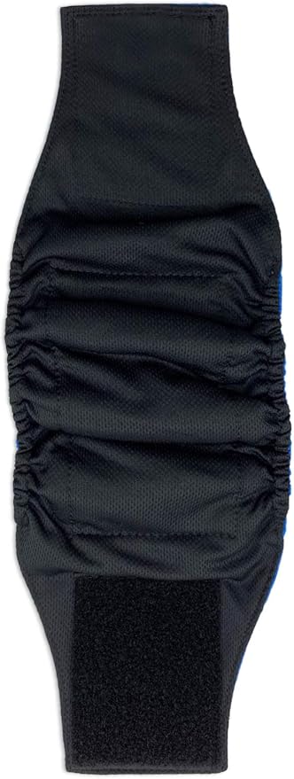Paw Inspired 3-Count Reusable Male Dog Wraps, Washable Diapers for Male Dogs, Belly Bands for Incontinence, Surgery, Male Marking (Medium Size, Assorted Colors with Black Lining, Pack of 3)