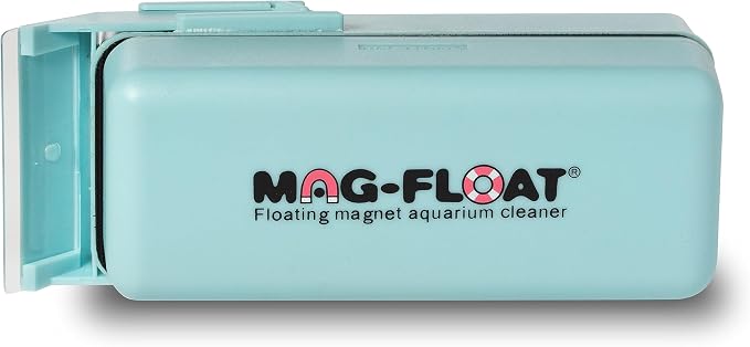 Mag-Float XL Extra Large Acrylic Aquarium Algae with Scraper Cleaner | Magfloat Floating Magnetic Fish Tank Magnet Cleaning Scrubber Brush Tool for Freshwater Saltwater Marine Reef Tanks