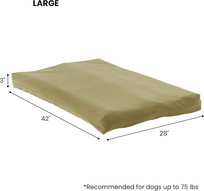 Happy Hounds Cooper Deluxe Reversible Crate Pad - Large - Moss