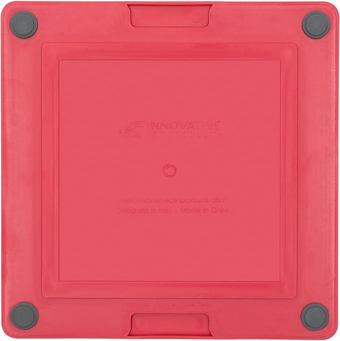 Lickimat Tuff, Heavy-Duty Buddy, Dog Slow Feeder Lick Mat, Boredom Anxiety Reducer; Perfect for Food, Treats, Yogurt, or Peanut Butter, Fun Alternative to a Slow Feed Dog Bowl, Red