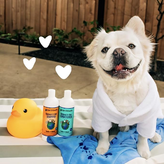 earthbath, Oatmeal & Aloe Conditioner - Dog Conditioner for Allergies & Itching, Dry Skin, Helps Detangle & Relieve Itching, Made in USA, Cruelty Free Pet Conditioners - 1 Gallon 128 Oz (1 Pack)