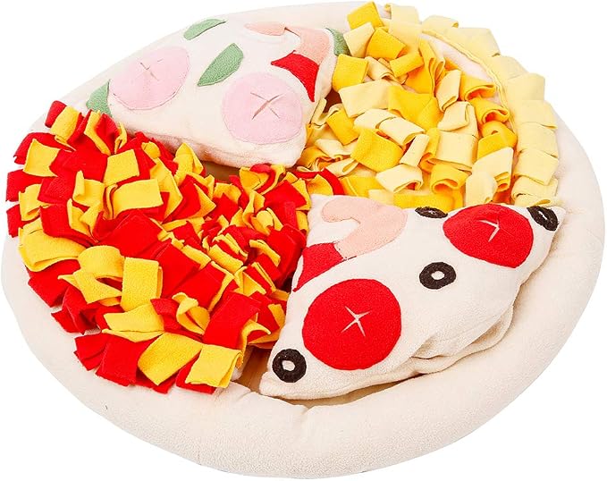 Baluue Pet Sniffing Pad 17" Polar Fleece Snuffle Mat – Slow Feeder & Mental Stimulation for Dogs & Cats – Interactive Foraging Toy for Indoor Play, Gift