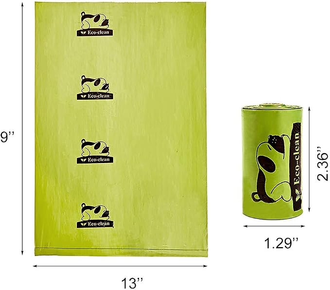 300-Count Dog Poop Bags with Easy-Tie Handles, 60 Rolls / 900 Count Dog Waste Bags with Dispenser