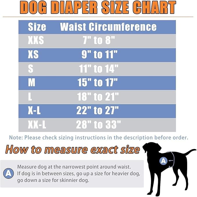 Leekalos Male Dog Diapers (3 Pack), High Absorbing Dog Belly Bands for Male Dogs, Washable Reusable Dog Male Wraps (Large)