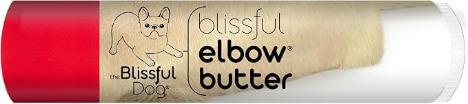 The Blissful Dog Elbow Butter for Dry, Cracked Calluses, Lick-Safe Dog Balm, Soothing Elbow Balm with Moisturizing Shea Butter, Almond, Olive, and Essential Oils, Pet Supplies, 0.15 oz. Stick