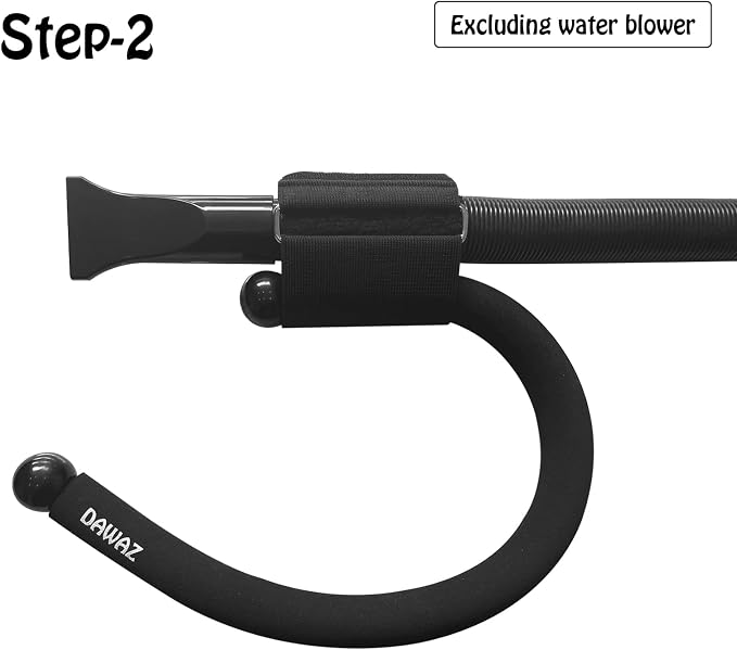 DAWAZ pet Grooming Dog Hair Dryer Water Blowing Machine Neck Hanging Bracket Universal Adjustment Free Your Hands (D2), BLACK