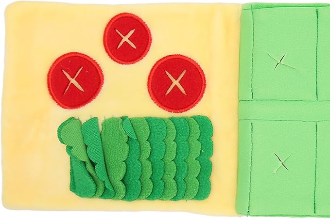 Snuffle Mat for Dogs, Dog Sniffing Book Sniff Mat Slow Feeding Brain Stimulating Interactive Cute Dog Digging Toys Puppy Puzzle Toys for Pet Supplies