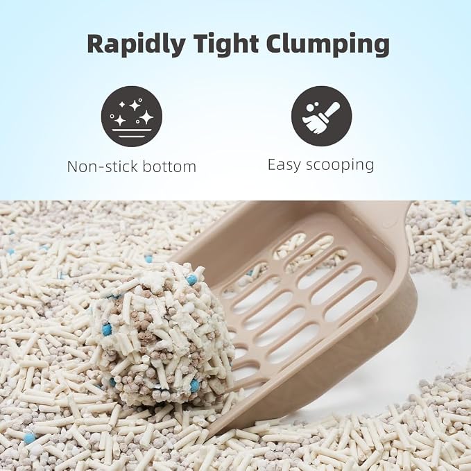 Zutto Nyan 5 in 1 Cat Litter - Superior Odor Control, Fast Clumping, Flushable, Low Tracking, 99% Dust Free. Tofu, Bentonite & Cassava Blend with Natural Deodorizers(5.3lb X 2 Bag)