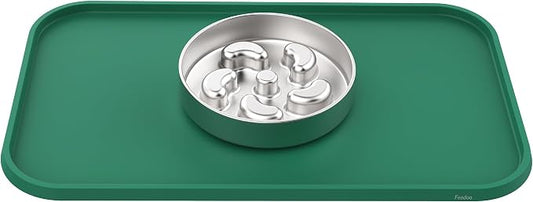 Slow Feeder + Food Mat Set