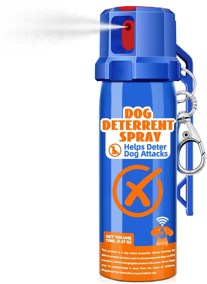 Citronella Dog Deterrent Spray, Animal Deterrent Spray, Humane Deterrent Spray Spray to Deter Animals & Outdoor Use, Citronella Spray Deterrent, 70ml / 2.37Oz