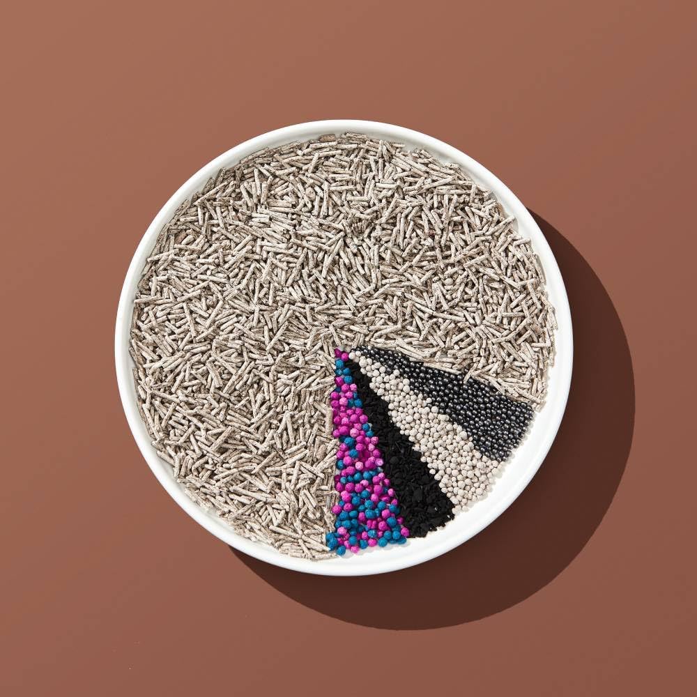 Mixed Tofu Cat Litter, Heavy Duty Flushable Kitty Litter, 5.5Lb/88Oz Coffee 8 Pack