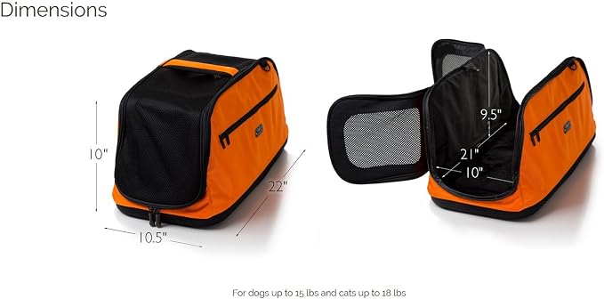 Sleepypod Air in-Cabin Pet Carrier, Orange Dream