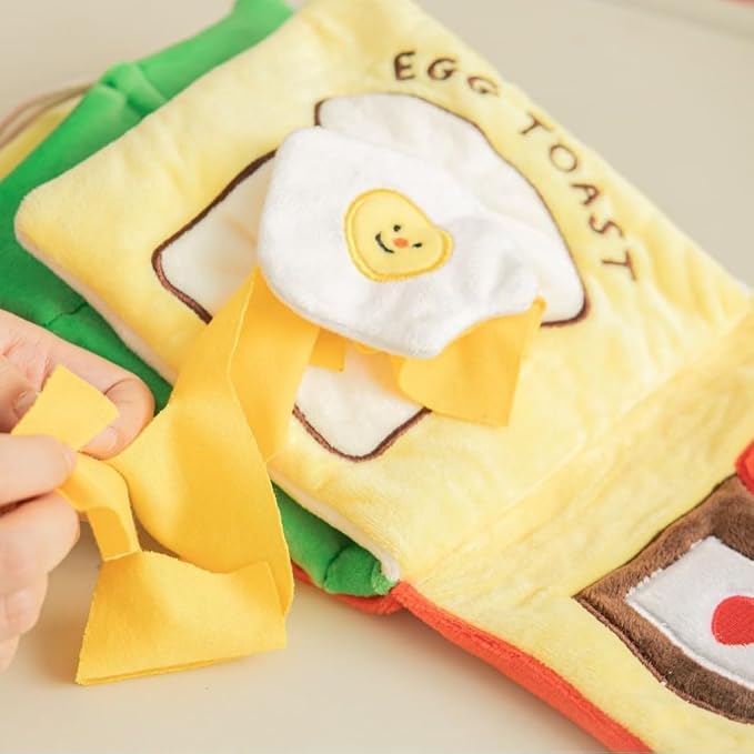 Snuffle Mat for Dogs, Dog Sniffing Book Sniff Mat Slow Feeding Brain Stimulating Interactive Cute Dog Digging Toys Puppy Puzzle Toys for Pet Supplies