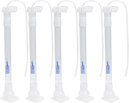 Marsrut 5pcs Under Gravel Filter Aquarium Uplift Tube, Undergravel Bottom Filters for Fish Tanks Water Cleaner Small Board Air Clean System Freshwater Saltwater, Clear Tubing Accessory Kit