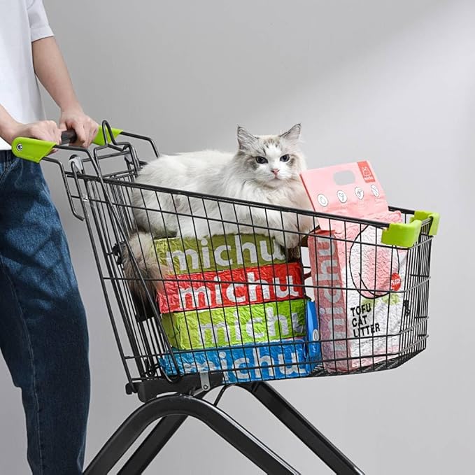 Michu Tofu Cat Litter Natural Clumping Tofu Cat Litter, Fast Clumping and Easily Scoop-able 5.5lb/88oz 5 Scents - Original, 6 Pack