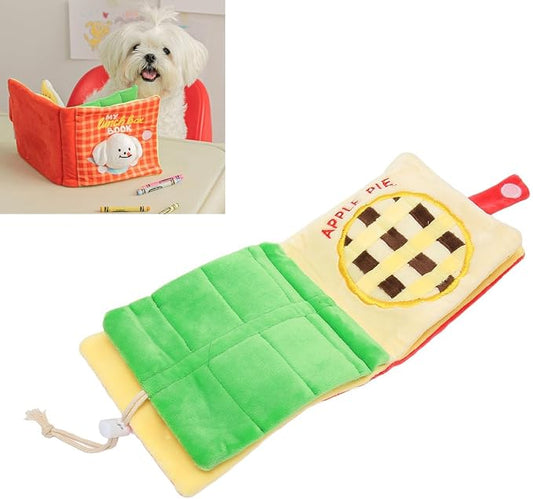 Snuffle Mat for Dogs, Dog Sniffing Book Sniff Mat Slow Feeding Brain Stimulating Interactive Cute Dog Digging Toys Puppy Puzzle Toys for Pet Supplies
