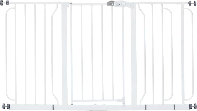 Regalo Safety 29-56" Extra Wide Baby Gate for Doorways & Bottom of Stairs, Pressure Mounted Baby Gate with Door for Babies, Toddlers & Pets, Tested & Safe for 30 Years, American Designed and Owned