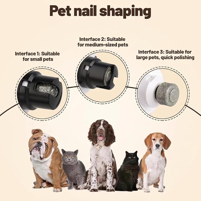 2026 Upgraded Silent Groom Pro Nail Grinder for Dogs & Cats, 3-Speed Cordless silent grooming pro with LED Light, 2000mAh Long Battery Life, Painless Paws Grooming for Small Medium Large Pets (White)