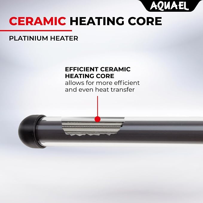 Aquael Platinium Aquarium Heater for Freshwater & Saltwater Aquariums - 250 Watt, 48-66 Gallons