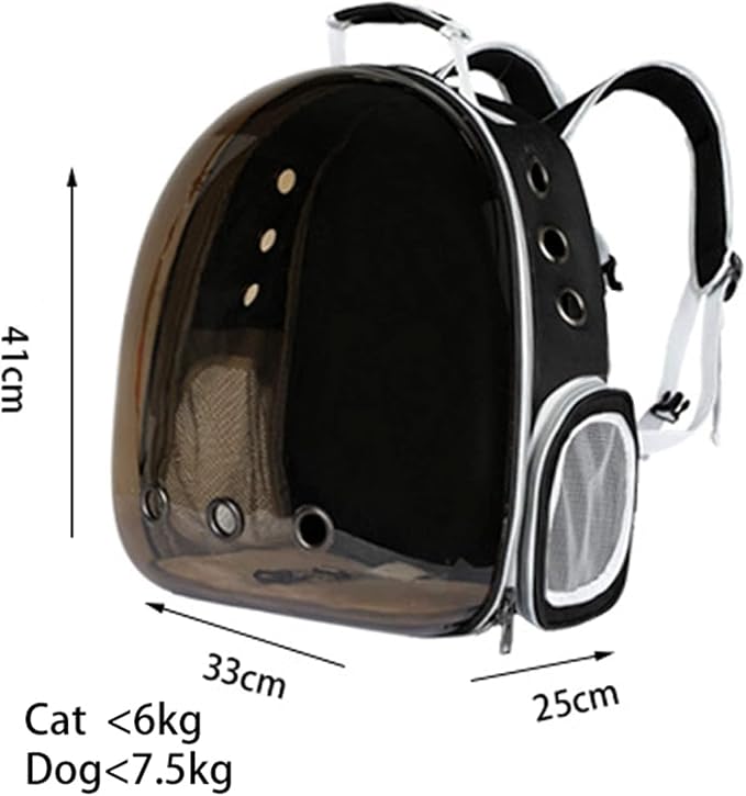 OLOTU Pet Backpack Lightweight Portable Cat Backpack, Cat Carrier for Travel/Hiking/Outdoor, Airline Approved Pet Backpack Carrier, Black Spacious