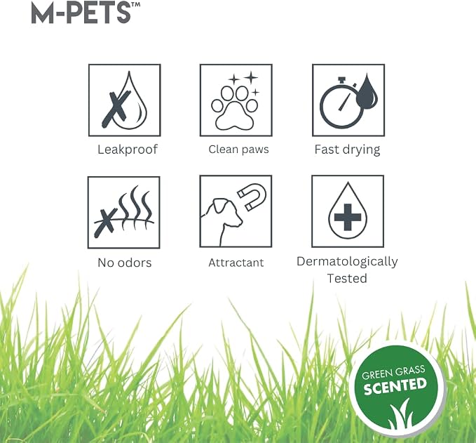 Green Grass Training Pads 90 x 60 cm - 30 Pack by Scented Training Pads
