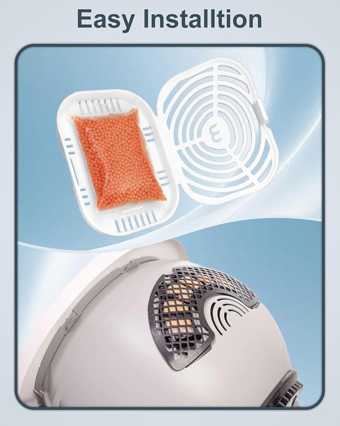 16 Pcs Cat Litter Box Deodorizer Refills Compatible with Whisker OdorTrap Pod Litter Robot 4 Accessories Filter, Eliminates Odors, Litter Box Odor Eliminator (Lime Scent)