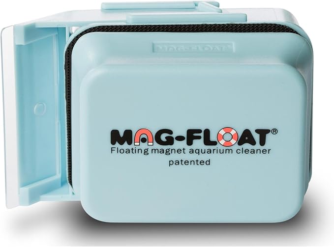 Mag-Float Large Acrylic Aquarium Algae with Scraper Cleaner | Magfloat Floating Magnetic Fish Tank Magnet Cleaning Scrubber Brush Tool for Freshwater Saltwater Marine Reef Tanks