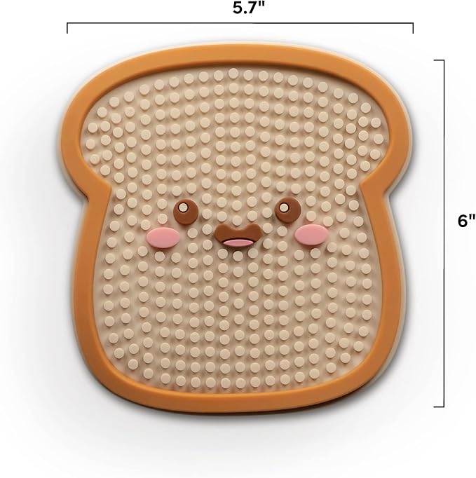 Genuine Fred Howligans Dog Lick Mat, Toast