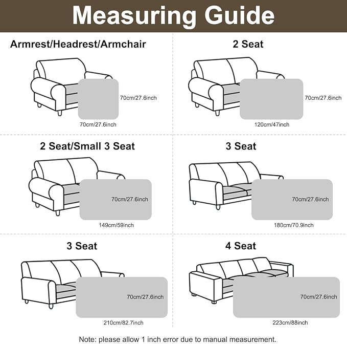 Smiry Couch Cover for Dogs, Non Slip Fuzzy Pet Sofa Arm Covers Washable for Armrest & Backrest, Soft Thick Furniture Protector for Cats Dogs, Against Fur, Dirt (Dark Green, 27.6"x27.6")