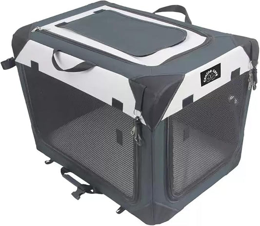 Motorcycle Dog Pack 600D Oxford Cloth Construction Waterproof with Sturdy Metal Frame, Breathable Pet Pack for 40 Kg(M)