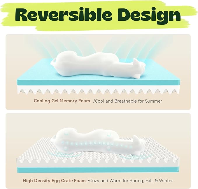 Orthopedic Dog Bed for Small Dogs,Cooling Gel Memory Foam Pet Bed with Removable Waterproof Cover,Puppy Couch Bed Washable for Joint Pain Relief,Grey,24"x18"x6"
