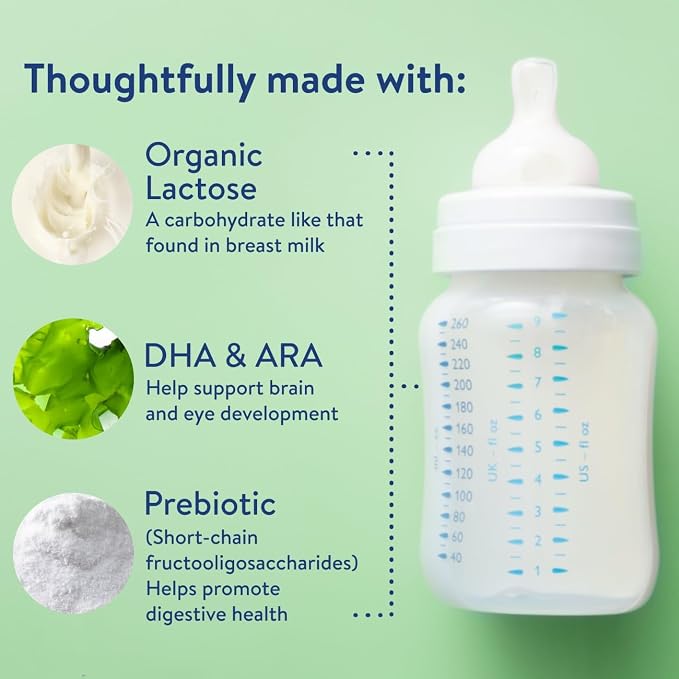 Similac Organic Infant Formula, Easy to Digest, USDA-Certified Organic, Ready to Feed, 32-fl-oz Bottle, Pack of 6