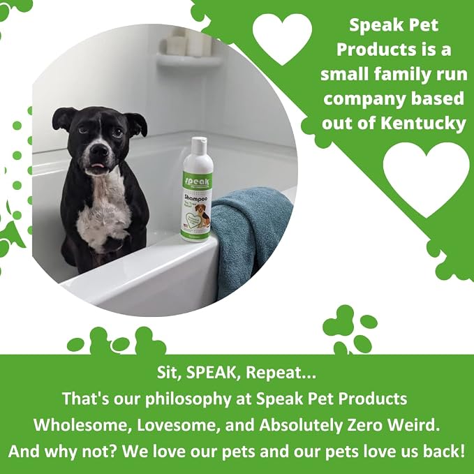 Speak Pet Products Natural Dog Shampoo, Tea Tree Relief, 1 Gallon