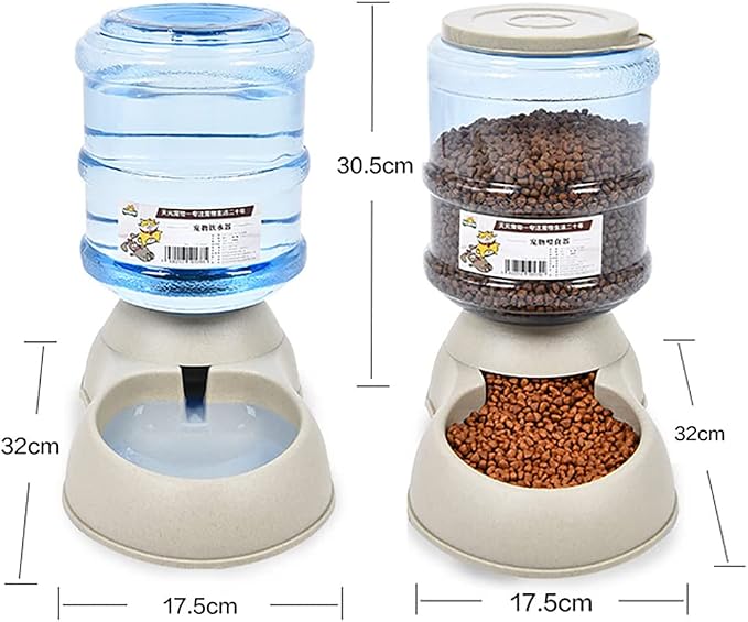 Pet Feeding Solution Automatic Cat & Dog Cafe Feeder and Water Dispenser in Set with Food Scoop - Ito Rocky 6-Meal Automatic Food Dispenser for Small/Middle Puppy and Kitten
