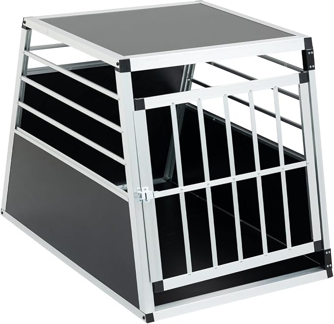Cat and Dog Travel Transport Box, Aluminum Transport 35.83 × 25.59 × 28.74 in, Aluminum Car Transport Travel Transport Box for Dogs and Cats
