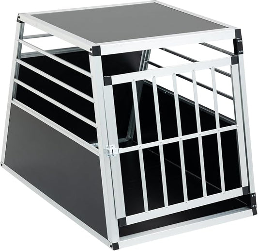 Cat and Dog Travel Transport Box, Aluminum Transport 35.83 × 25.59 × 28.74 in, Aluminum Car Transport Travel Transport Box for Dogs and Cats