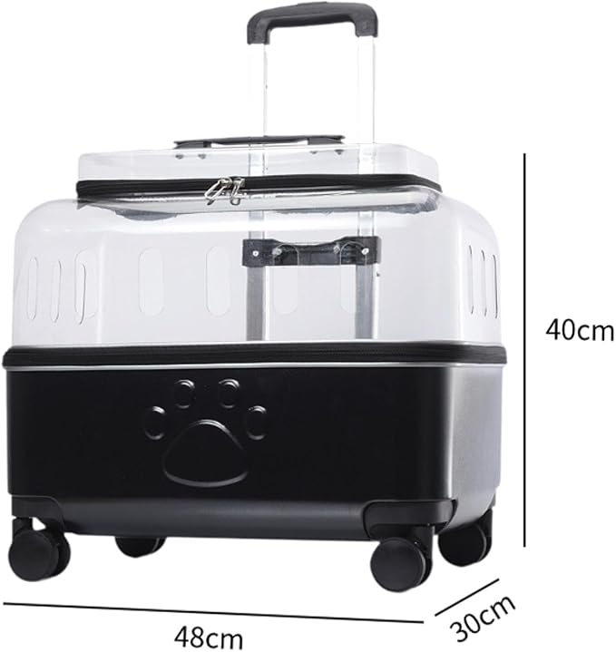 Pet Travel Carrier Pet Carrier Cat Carrier Suitcase for Puppy, Black