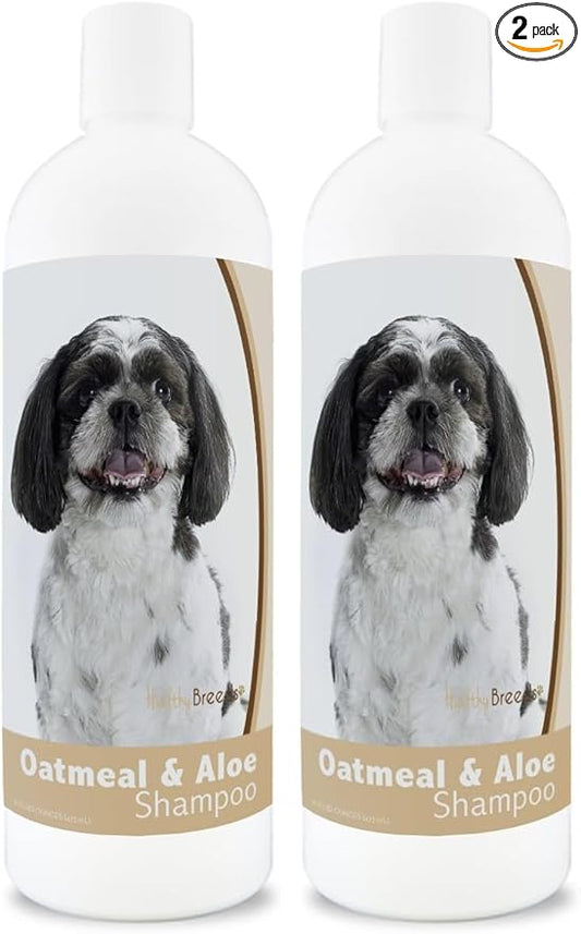 Healthy Breeds Shih-Poo Oatmeal Shampoo with Aloe 16 oz (Pack of 2)