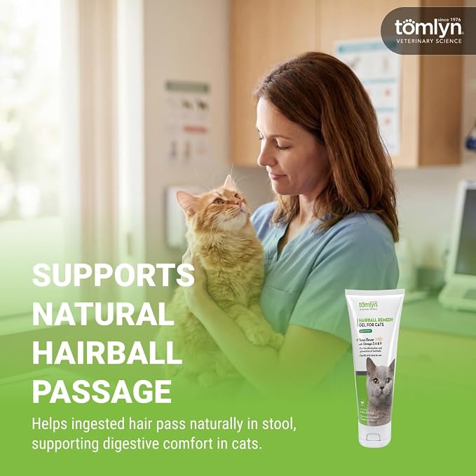 Tomlyn Laxatone Tuna-Flavored Hairball Remedy Gel for Cats and Kittens, 4.25oz