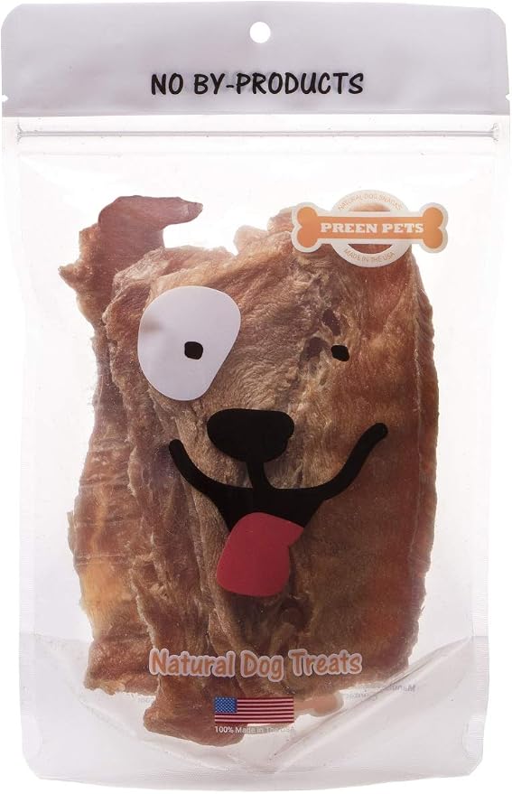 Preen Pets Chicken Breast Jerky Dog Treats - 100% USA Lean Chicken Breast (2 Pound)
