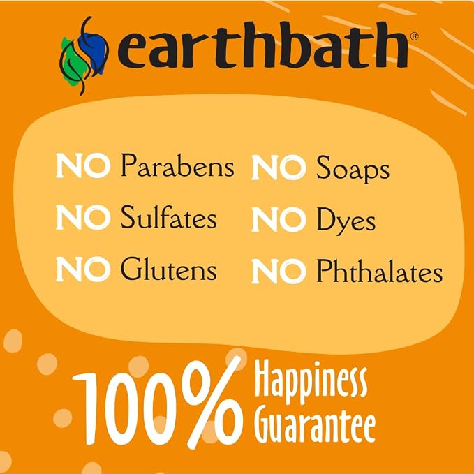 earthbath, Oatmeal & Aloe Dog Shampoo - Oatmeal Shampoo for Dogs, Itchy, Dry Skin Relief, Dog Wash, Made in USA, Cruelty Free Pet Shampoos - Vanilla & Almond, 16 Oz (2 Pack)