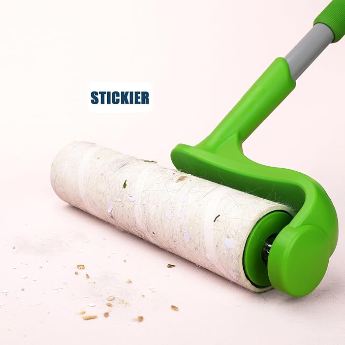 10 inch Mega Lint Roller Refills for Evercare Smart Design Layers Large Mega Lint Rollers and More, 50% More Pickup, 60 Sheets per Refill, Pack of 6, 360 Sheets Total