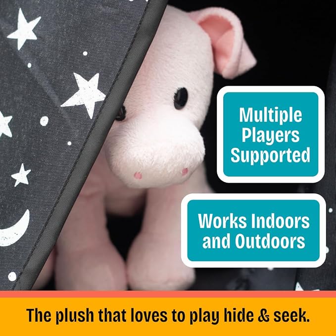 R&R Games Hide & Seek Pals - Peaches the Piglet Interactive Toy Figure