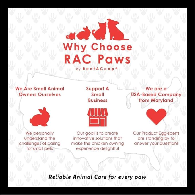 Rac Paws by RentACoop DIY Auto-Fill Metal Cup Waterer Kit - Great for Small Animals, Pets, Bunnies, Ferret, Chickens, Hamsters, Guinea Pigs, Rabbits, Chinchillas, Mice, Rats - 2 Pack