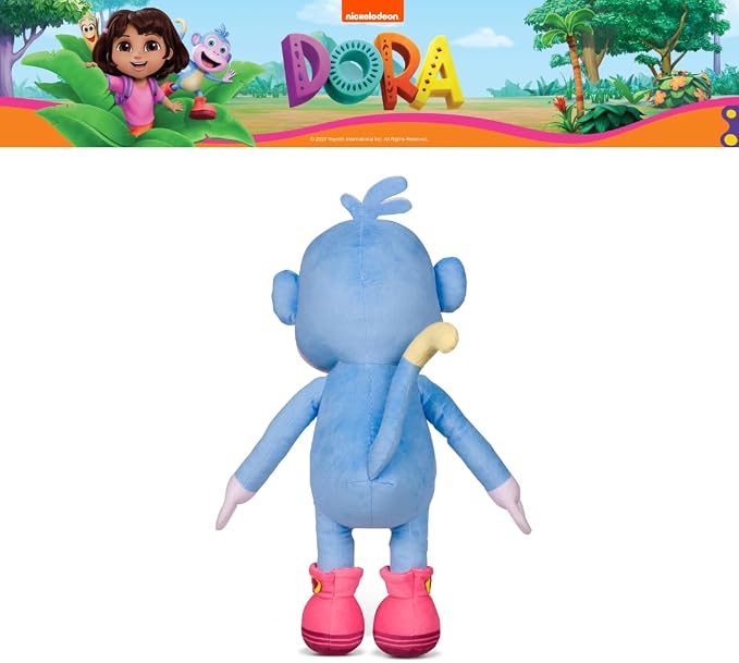 Franco Dora The Explorer Boots Cuddle Pillow Buddy, Kids Bedding Super Soft Cozy Monkey Pillow, (Officially Licensed Product)