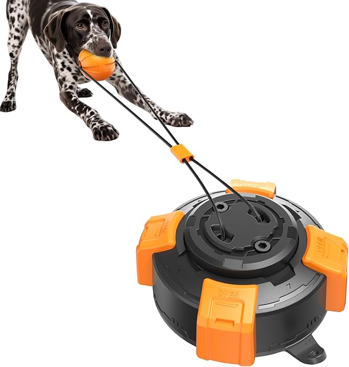 Interactive Dog Tug of War Toy with Suction Cup – Indestructible Puppy Teething Toys for Aggressive Chewers, Heavy Duty Self-Play Chew Toy for Boredom Relief, Dog Toys for Small Medium Large Breeds